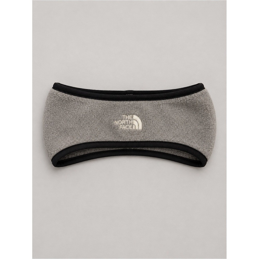The North Face Polartec Fleece Headband Ear Warmer Gray Hiking Outdoors One Size